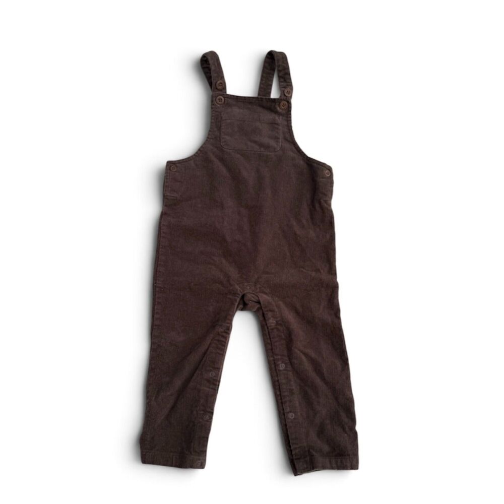 KENDI Remi Corduroy Overalls Taupe 18-24M